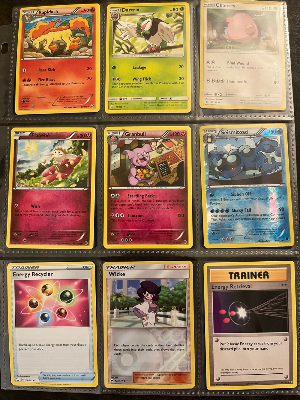 Vintage Pokemon Trading Cards